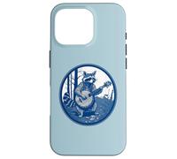 Raccoon Playing Banjo Vintage Cottagecore Funny Bluegrass Case for iPhone 16 Pro