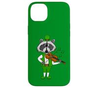Raccoon Playing Fiddle, Violin St Patrick's Day Violinist Case for iPhone 14 Plus