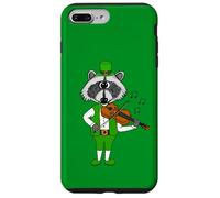 Raccoon Playing Fiddle, Violin St Patrick's Day Violinist Case for iPhone 7 Plus/8 Plus