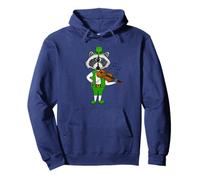 Raccoon Playing Fiddle, Violin St Patrick's Day Violinist Pullover Hoodie