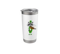 Raccoon Playing Fiddle, Violin St Patrick's Day Violinist Stainless Steel Insulated Tumbler
