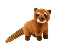 Raccoon Plush, Realistic Stuffed Animal Ringed Tail Red Panda Cuddly Kawaii Gift Kids Birthday Home Decor