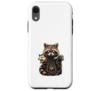 Raccoon Possum Badger Mystical Forest Art Case for iPhone XR