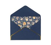 Raccoon Print Pattern Print Blank Greeting Cards, Pearl Paper Envelopes Suitable For Various Occasions - Anniversary Cards, Thank You Cards, Holiday Cards, Wedding Cards, Congratulations, And More