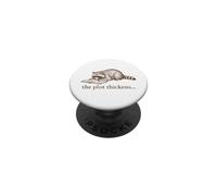 Raccoon Reading Book The Plot Thickens Literary PopSockets Adhesive PopGrip