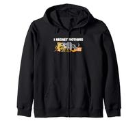 Raccoon Regret Nothing Trash Panda Garbage Humor Animal Fan Zip Hoodie