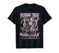 Raccoon Rizz 'Em With The Tism Meme Funny Autism T-Shirt