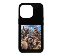 Raccoon Rock Selfie Bigfoot Riding Trex Guitar UFO Concert Case for iPhone 13 Pro