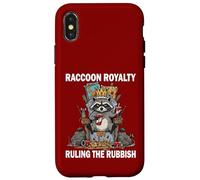 Raccoon Royalty Ruling The Rubbish Trash King Animal Case for iPhone X/XS