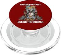 Raccoon Royalty Ruling The Rubbish Trash King Animal PopSockets PopGrip for MagSafe