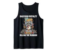 Raccoon Royalty Ruling The Rubbish Trash King Animal Tank Top
