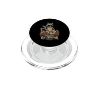 Raccoon Santas Helper Wrapper Funny Trash Christmas Panda PopSockets PopGrip for MagSafe
