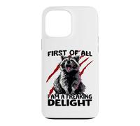 Raccoon sarcasm cheeky raccoon chaos panda Case for iPhone 13 Pro Max