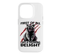 Raccoon sarcasm cheeky raccoon chaos panda Case for iPhone 14 Pro