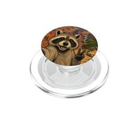 Raccoon Selfie at Grand Canyon Cute Travel Japanese Ukiyo-e PopSockets PopGrip for MagSafe