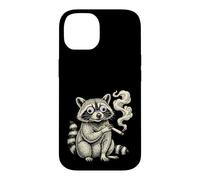 Raccoon Smoking Googly Eyes Case for iPhone 14