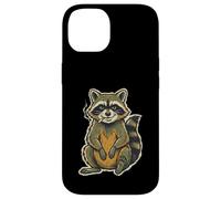 Raccoon Smoking Vintage Retro Animal Meme Funny Cigarette Case for iPhone 14
