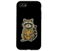 Raccoon Smoking Vintage Retro Animal Meme Funny Cigarette Case for iPhone SE (2020) / 7/8