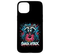 Raccoon Snack Attack Donut Graffiti Case for iPhone 15 Plus