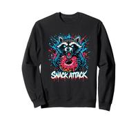Raccoon Snack Attack Donut Graffiti Sweatshirt