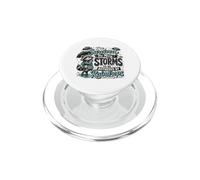 Raccoon Survived Storms Not Bothered Raindrops PopSockets PopGrip for MagSafe