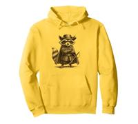 Raccoon Swashbuckler Masked Hero Rapier Animal Duelist Pullover Hoodie