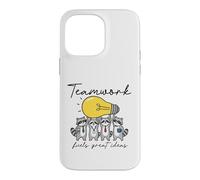 Raccoon Teamwork Idea Lightbulb Collaboration Case for iPhone 14 Pro Max