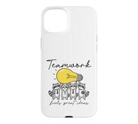 Raccoon Teamwork Idea Lightbulb Collaboration Case for iPhone 15 Plus