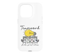 Raccoon Teamwork Idea Lightbulb Collaboration Case for iPhone 15 Pro