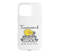 Raccoon Teamwork Idea Lightbulb Collaboration Case for iPhone 15 Pro Max