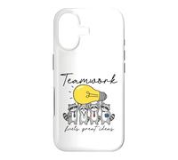 Raccoon Teamwork Idea Lightbulb Collaboration Case for iPhone 17
