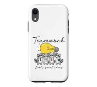 Raccoon Teamwork Idea Lightbulb Collaboration Case for iPhone XR