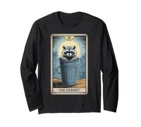 Raccoon The Hermit Tarot Card Raccoon Long Sleeve T-Shirt