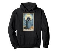 Raccoon The Hermit Tarot Card Raccoon Pullover Hoodie