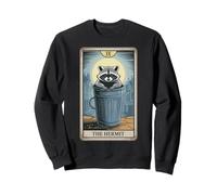 Raccoon The Hermit Tarot Card Raccoon Sweatshirt