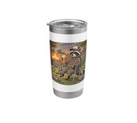 Raccoon Tired Dad Father's Day Stainless Steel Insulated Tumbler