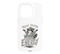 Raccoon Trash Panda Energy Funny Garbage Animal Humor Case for iPhone 15 Pro