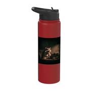 Raccoon Typing On Typewriter Author Writer Stainless Steel Insulated Water Bottle