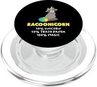 Raccoon Unicorn Racoonicorn Trash Panda Quote Funny Racoons PopSockets PopGrip for MagSafe