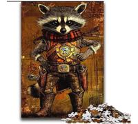 Raccoon Warrior 2000 Piece Jigsaw Puzzles for Teenagers, Brain Intelligence Challenge Addictive Toys for Home Decoration (70x100cm)