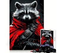 Raccoon Warrior Animal 1000 Pieces Jigsaw Puzzles for Teenagers Memory Upgrade Casual Relax Sharp Cut Art Display (50x75cm)