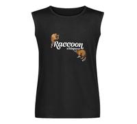 Raccoon Whisperer Cute Raccoon Lover Racoon Gift Mens T-Shirt Unisex Sleeveless Tops Black Vest Tank Tee XL