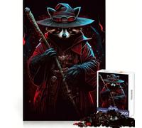 Raccoon Wizard Staff Jigsaw 1000 Pieces for Teenagers Strengthen Memory Calm Relax Smooth Edge Amazing Present (50x75cm)