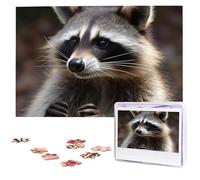 Raccoon Wooden Puzzles 1000 Pieces Personalized Jigsaw Puzzle For Adults Interesting Custom Photo Puzzles Gift For Holiday Birthday Wedding Anniversay