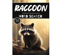 Raccoon Word Search: 50 Animal Puzzles, Word Find, Vocabulary Activity Book for Kids, Adults and Seniors, 50 pages