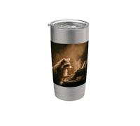 Raccoon Writing On Typewriter Retro Author Stainless Steel Insulated Tumbler