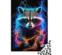 Raccoon3 1000 Piece Jigsaw Puzzle for Adults-Puzzles Teenagers Paper Puzzles- Relax Puzzles Games-Brain Teaser Puzzle 1000pcs (38x26cm)