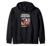 Raccoons For Everybody Men Women Kids Funny Ugly Christmas Zip Hoodie