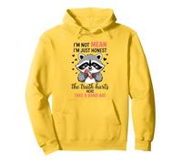 Raccoons I'm Not Mean I'm Just Honest The Truth Hurts Here Pullover Hoodie