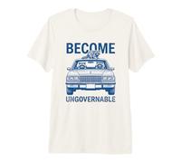Raccoons in A Car - Become Ungovernable Premium T-Shirt